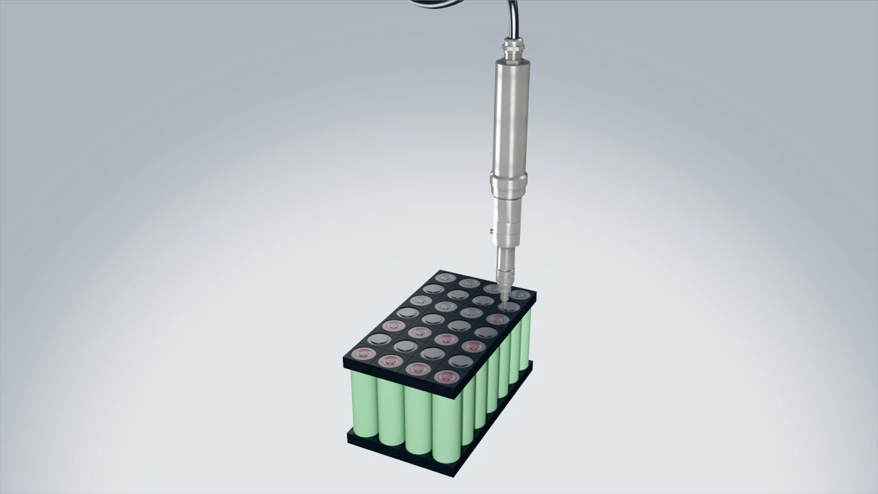 Production de modules de batteries et de packs de batteries dans l'e-mobilité avec la technologie de dosage ViscoTec